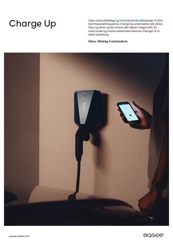Lej ladeboks - en Easee Charge Up ladeboks for nul kroner i installation