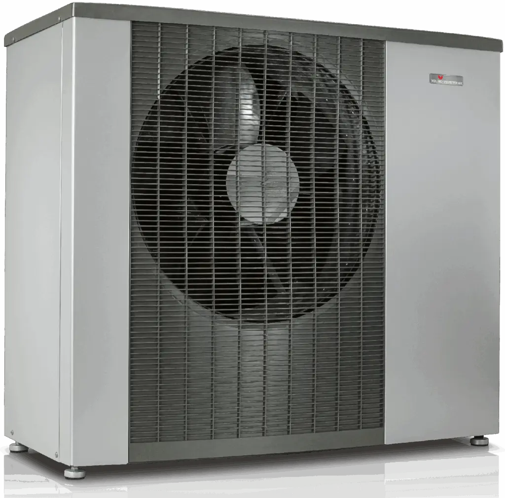Erhvervs luft til vand varmepumpe på abonnement hos Nærvarme Danmark. Du kan også vælge DVI eller Panasonic.