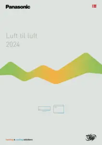 Panasonic luft til luft varmepumpe på leje