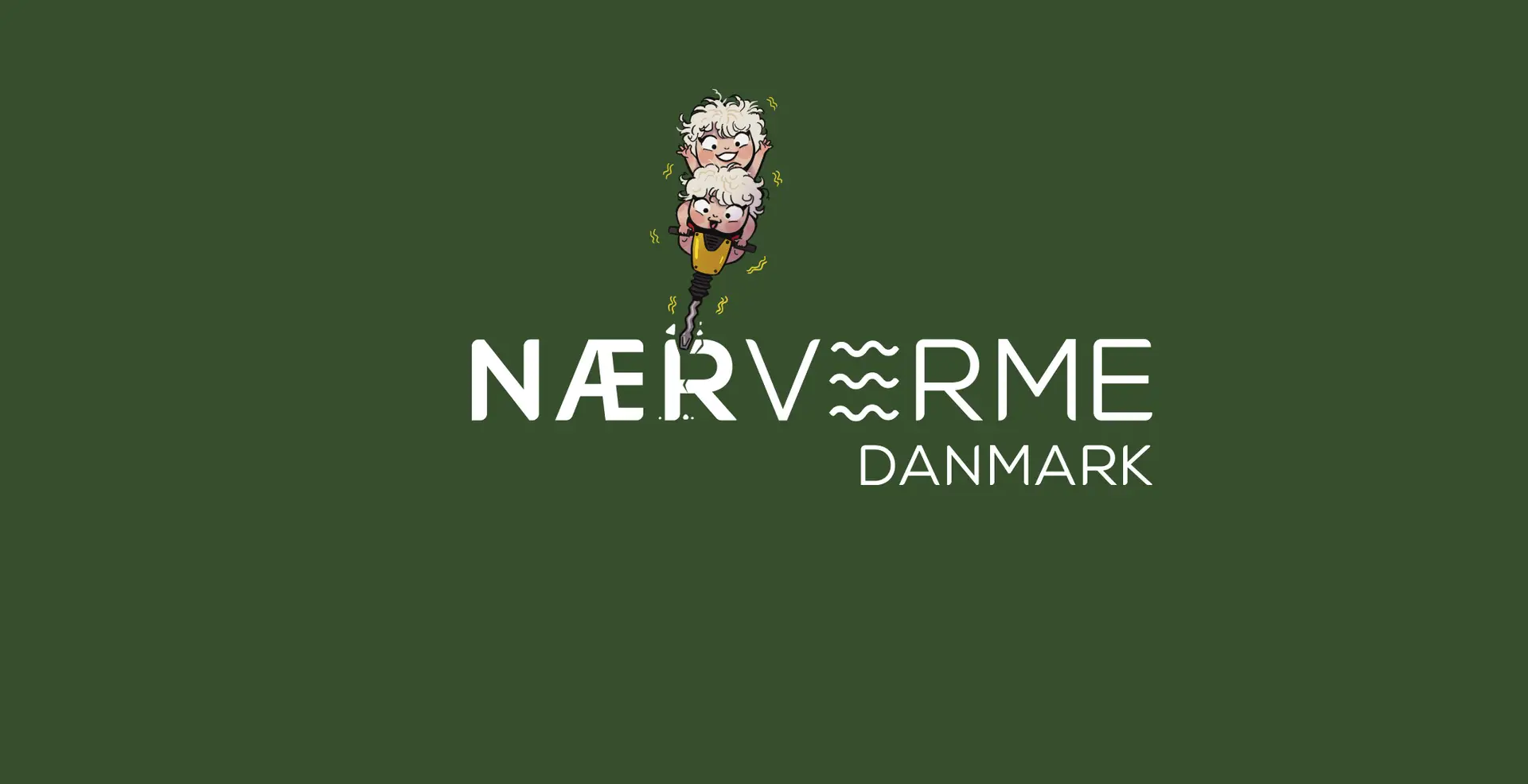 Nærvarme Danmark logo med tvillinger der bore
