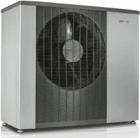 Vølund luft til vand varmepumpe på abonnement hos Nærvarme Danmark. Du kan også vælge DVI eller Panasonic.