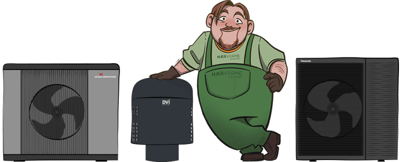 Vølund luft til vand varmepumpe abonnement leje